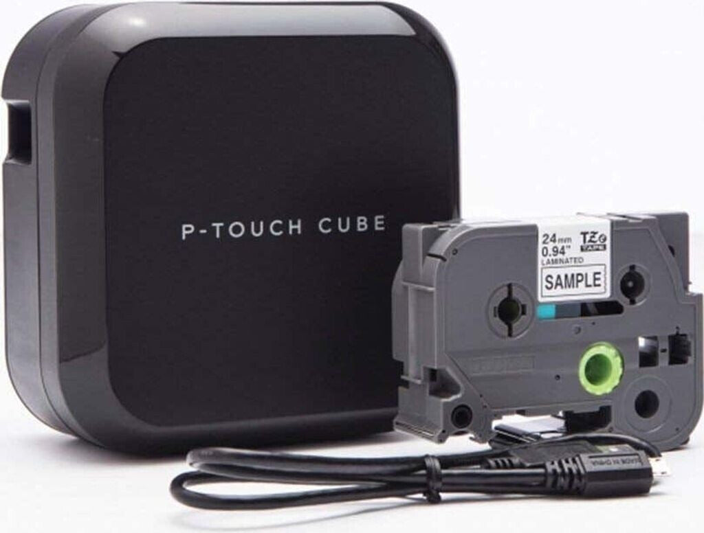 Brother P-Touch Cube Plus Beschriftungsgerät (für 3,5 bis 24 mm breite TZE-Schriftbänder, USB- und Bluetooth-Schnittstelle)