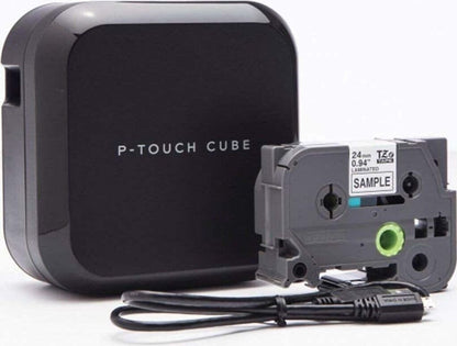 Brother P-Touch Cube Plus Beschriftungsgerät (für 3,5 bis 24 mm breite TZE-Schriftbänder, USB- und Bluetooth-Schnittstelle)
