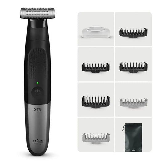 Braun XT5200 - Zwart - Zilver - Rechthoekig - 1 mm - 5 mm - Baard - Gezicht - Accu