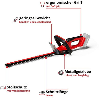 Einhell Akku-Heckenschere GC-CH 18/40 Li Solo