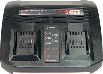 Einhell Power-X-Twincharger 3 A - Schwarz - Rot