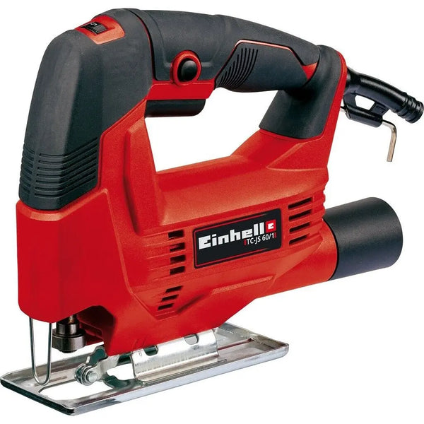 Einhell TC-JS 60/1 jigsaw (low vibration, electronic speed control, tool-free saw blade change, saw shoe for miter cuts up to 45°)