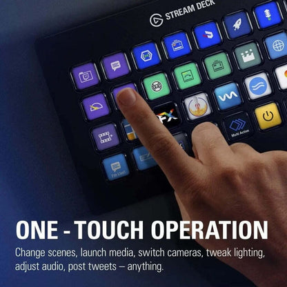 Elgato Stream Deck XL - Schwarz - 32 Tasten - 182 mm - 112 mm - 34 mm - 410 g