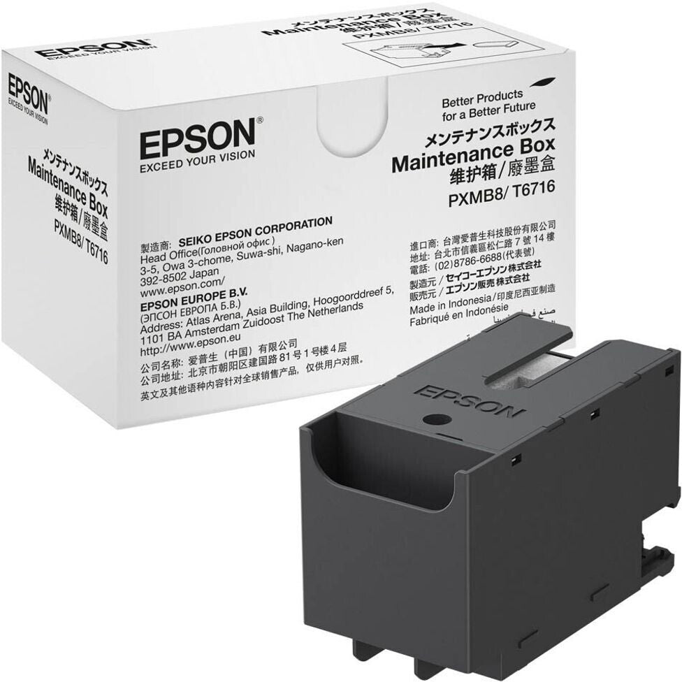 Epson Maintenance box - Schwarz - Indonesien - Epson - - WorkForce Pro WF-M5799DWF - WorkForce Pro WF-M5299DW - WorkForce Pro WF-C5790DWF - WorkForce Pro... - 1 Stück(e) - 0,18 g