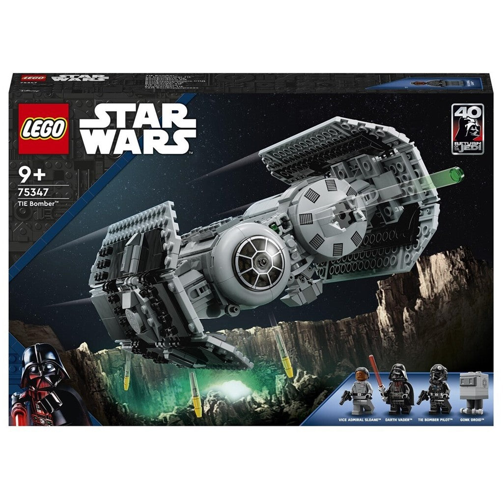 LEGO 75347 Star Wars TIE Bombe Spielzeug mit Darth Vader Minifigur mit Lichtschwert und Gonk-Droide