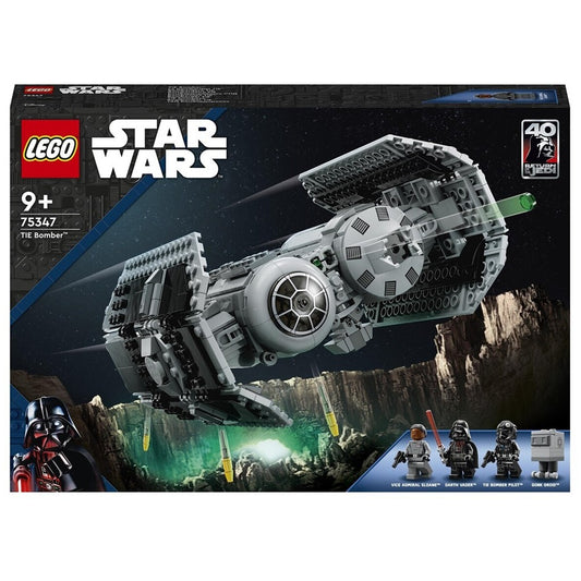 LEGO 75347 Star Wars TIE Bombe Spielzeug mit Darth Vader Minifigur mit Lichtschwert und Gonk-Droide