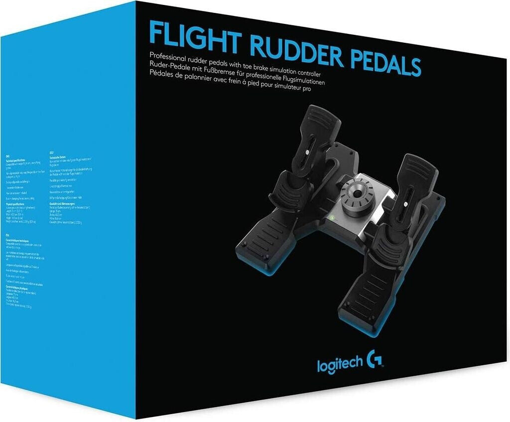 Logitech Saitek Pro Flight Rudder Pedals - Pedale - verkabelt