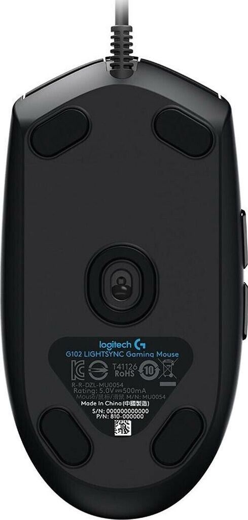 Logitech G 910-005823 - USB Typ-A - 8000 DPI - 1 ms - Schwarz