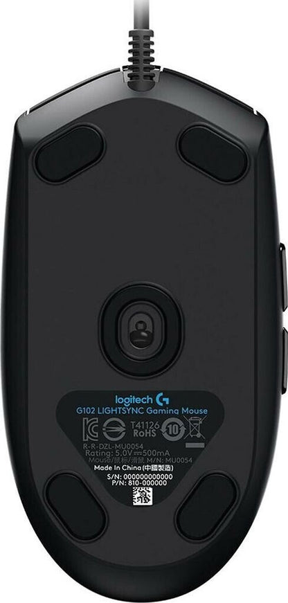 Logitech G 910-005823 - USB Typ-A - 8000 DPI - 1 ms - Schwarz