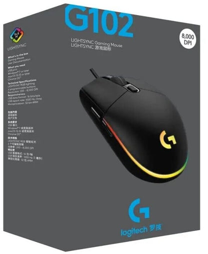 Logitech G 910-005823 - USB Typ-A - 8000 DPI - 1 ms - Schwarz