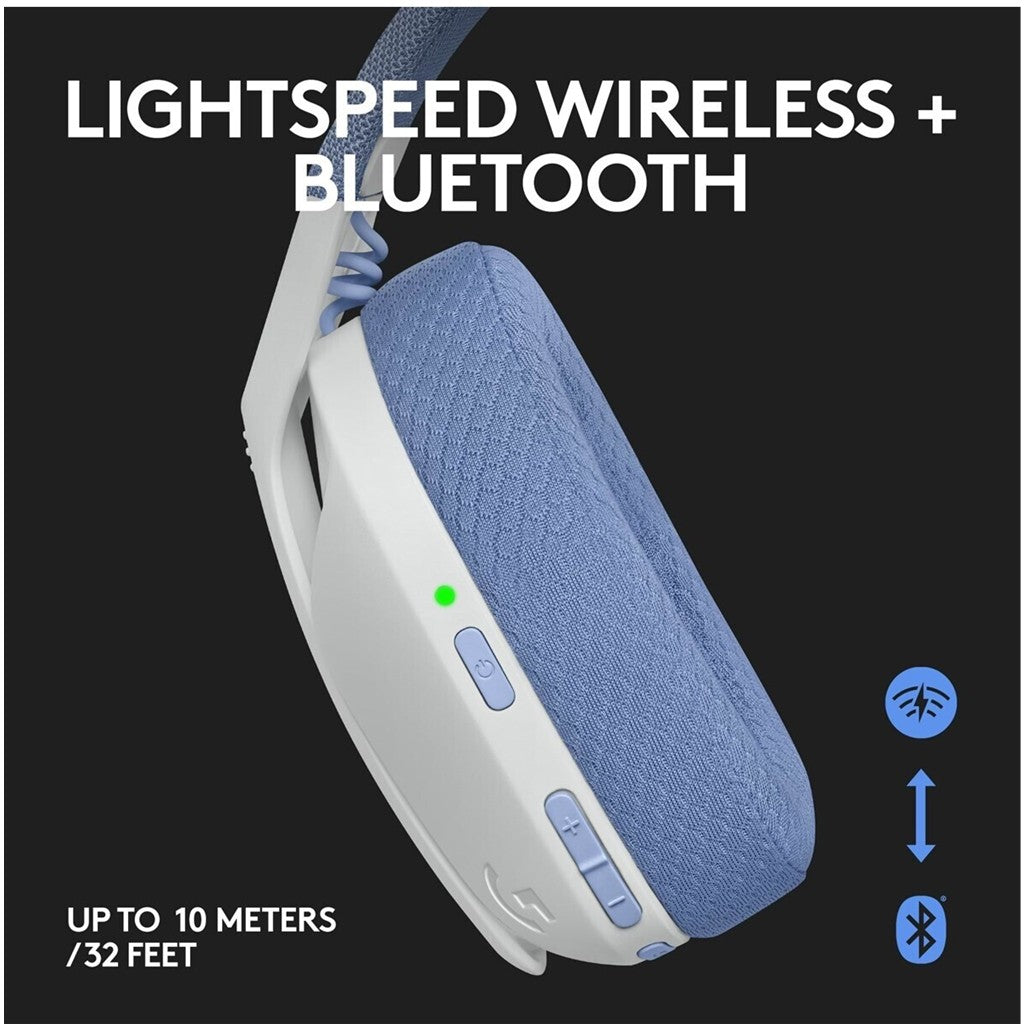 Logitech g G435 Lightspeed White - Gaming Headset - Headset - 7.1