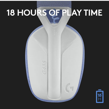 Logitech g G435 Lightspeed White - Gaming Headset - Headset - 7.1