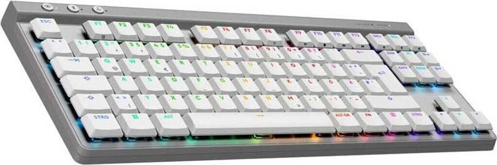 Logitech G G515 LIGHTSPEED TKL, Kabellos, RF Wireless+ Bluetooth, Mechanischer Switch, QWERTZ, RGB-LED, Weiß -• Mechanische Gaming-Tastatur