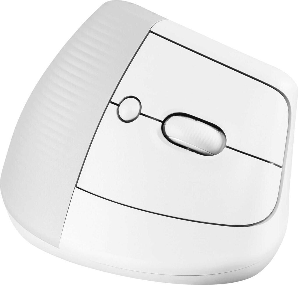 Logitech Lift - rechts - Vertikale Ausführung - Optisch - RF Wireless + Bluetooth - 4000 DPI - Weiß