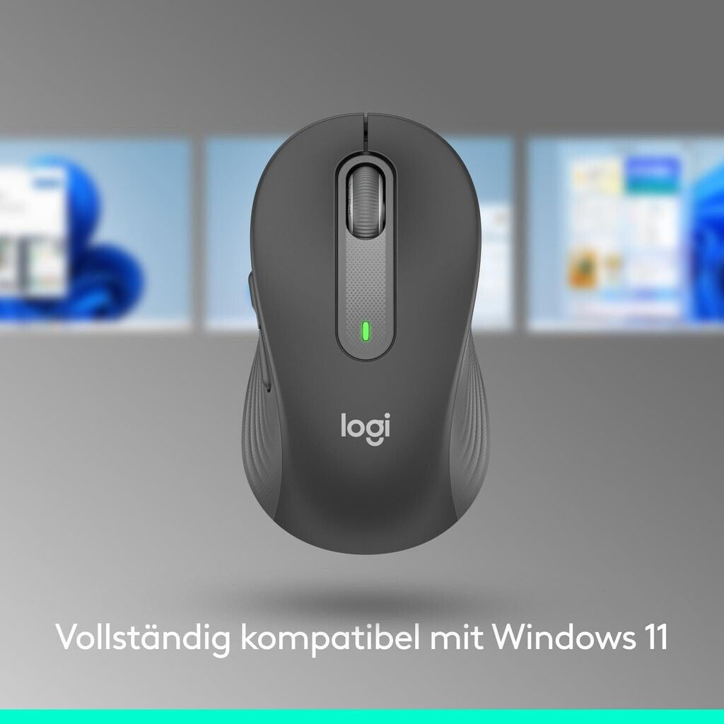 Logitech Signature M650 L - Linkshändig - Optisch - Bluetooth - 4000 DPI - Graphit