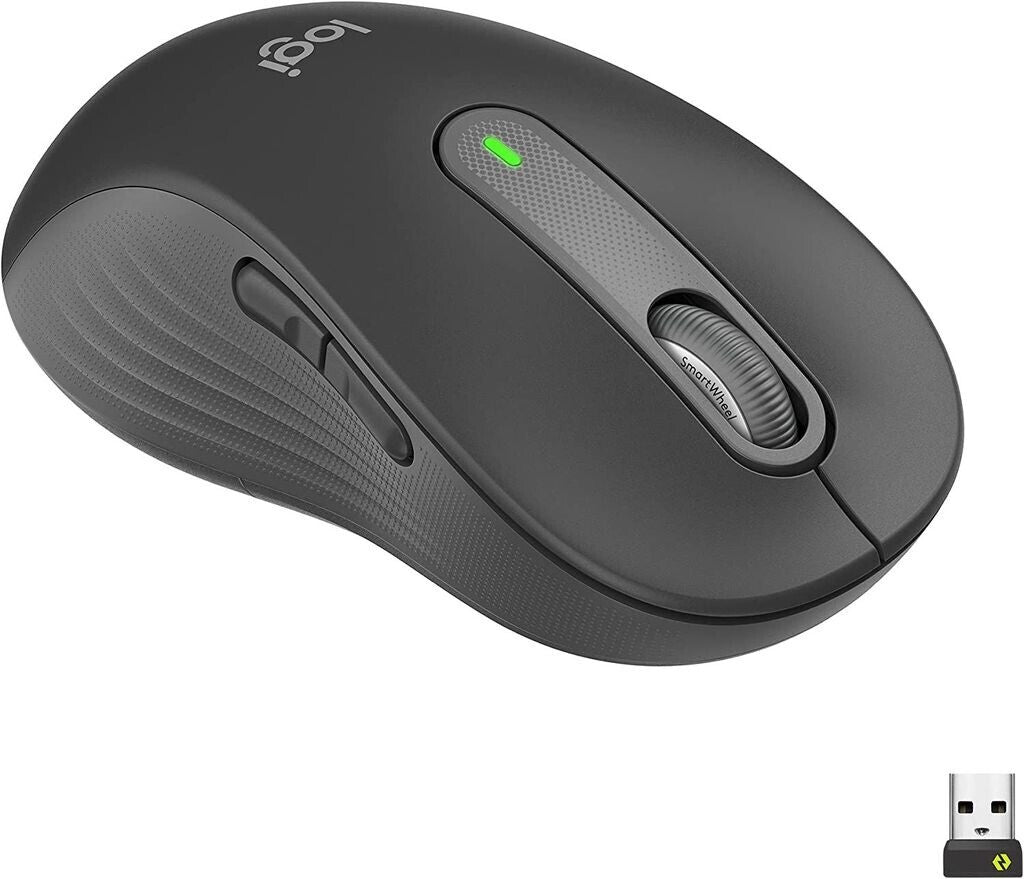 Logitech Signature M650 L - Linkshändig - Optisch - Bluetooth - 4000 DPI - Graphit
