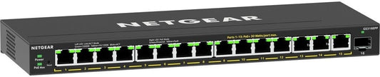 Netgear Plus GS316EPP - Switch - managed - 15 x 10/100/1000 (PoE+)