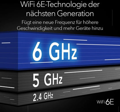 Netgear Nighthawk AXE3000 - Kabellos - USB - WLAN - Wi-Fi 6E (802.11ax) - 1200 Mbit/s - Schwarz