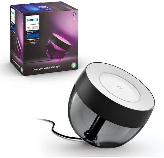Philips Hue White & Col. Amb. Iris Tischleuchte schwarz 570lm
