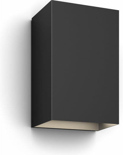 Philips Hue White and Color ambiance Resonate Outdoor Wandleuchte schwarz - Wandbeleuchtung für den Außenbereich - Bluetooth - Schwarz - LED - Metall - Nicht austauschbare(s) Leuchtmittel