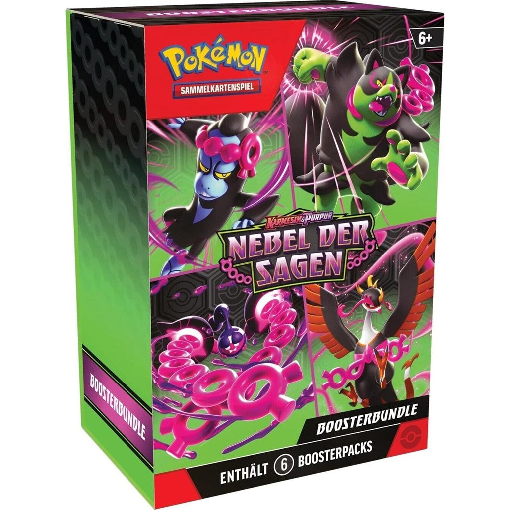 Pokemon - Boosterbundle Karmesin & Purpur – Nebel der Sagen (6 Boosterpacks)