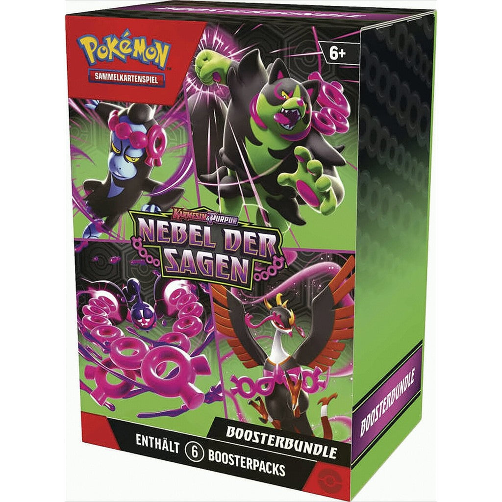 Pokemon - Boosterbundle Karmesin & Purpur – Nebel der Sagen (6 Boosterpacks)