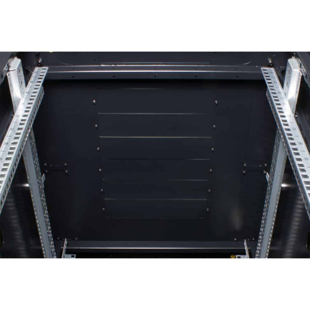 Rockstable 12HE 19 Zoll Serverschrank Netzwerkschrank mit Glastür - Schwarz - RS19-6012 - 4260714310338 - Brocon Shop