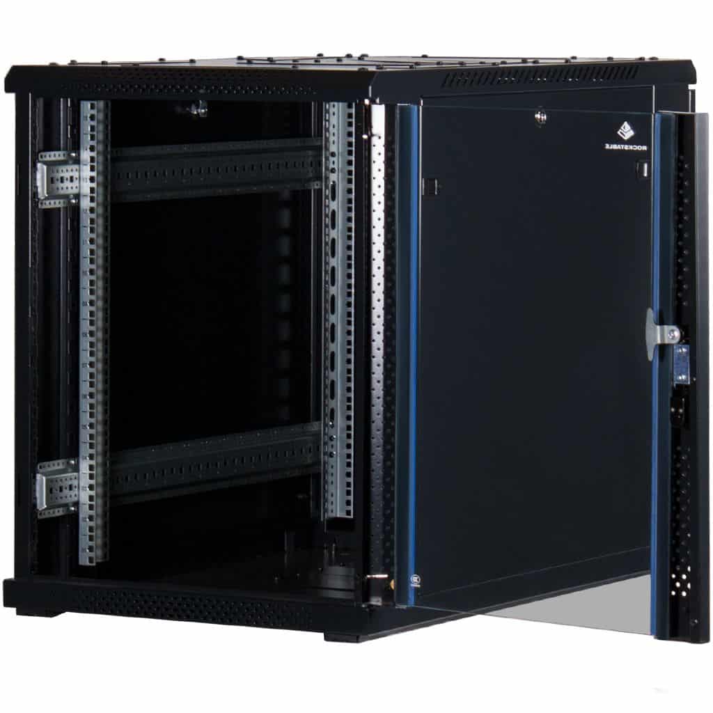 Rockstable 19 Zoll Serverschrank | Netzwerkschrank  15HE 600x1000x770mm (BxTxH) | RS19-6015 | Glastür