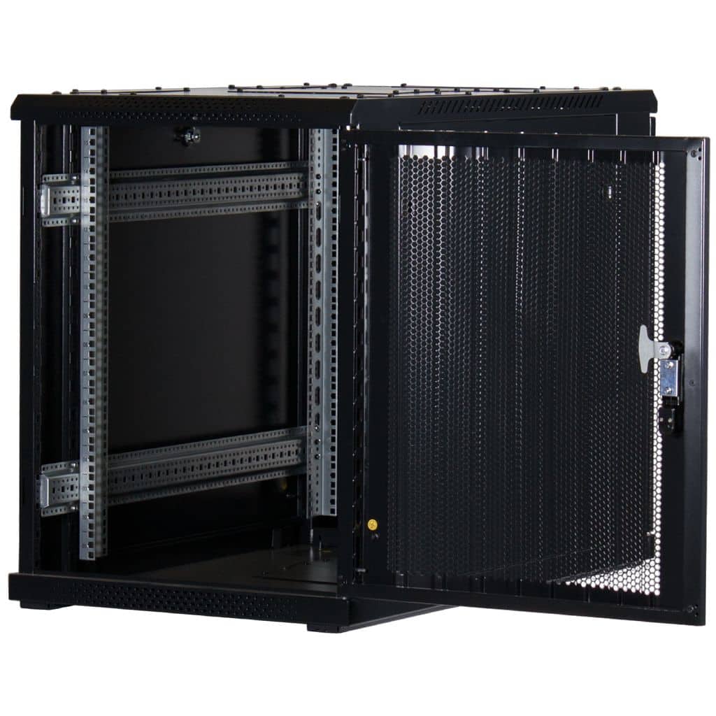 Rockstable 19 Zoll Serverschrank | Netzwerkschrank  15HE 600x1000x770mm (BxTxH) | RS19-6015PP | perforierte Tür