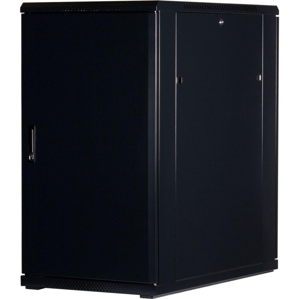 Rockstable 19 Zoll Serverschrank | Netzwerkschrank  22HE 600x1000x1200mm (BxTxH) | RS19-6022 | Glastür