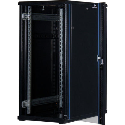 Rockstable 19 Zoll Serverschrank | Netzwerkschrank 27HE 600x1000x1400mm (BxTxH) | RS19-6027 | Glastür - RS19-6027 - 4260714310482