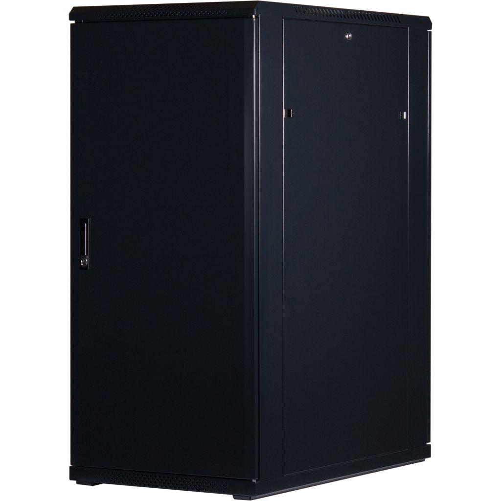 Rockstable 19 Zoll Serverschrank | Netzwerkschrank  27HE 600x1000x1400mm (BxTxH) | RS19-6027 | Glastür
