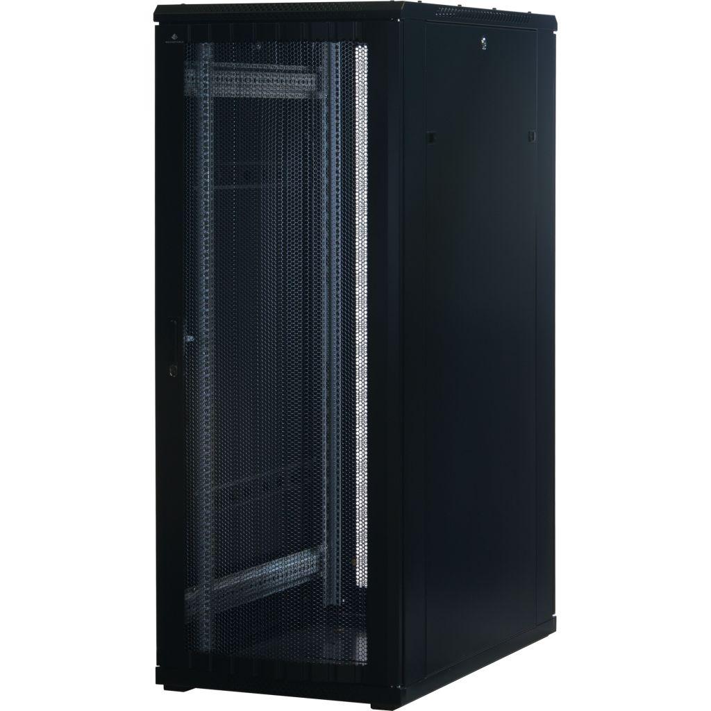 Rockstable 19 Zoll Serverschrank | Netzwerkschrank 32HE 600x1000x1600mm (BxTxH) | RS19-6032PP | perforierte Tür - RS19-6032PP - 4260714310833