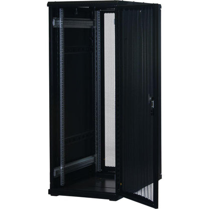 Rockstable 19 Zoll Serverschrank | Netzwerkschrank  32HE 600x1000x1600mm (BxTxH) | RS19-6032PP | perforierte Tür
