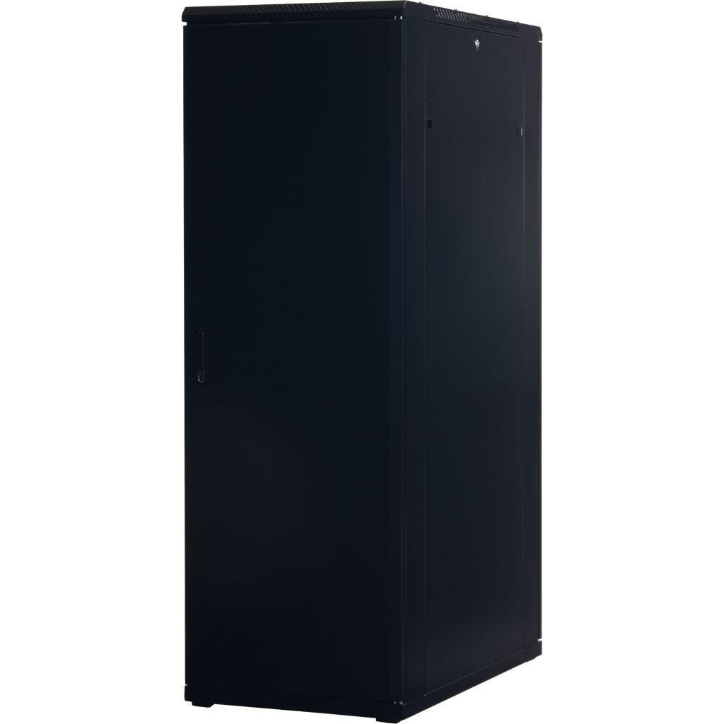 Rockstable 19 Zoll Serverschrank | Netzwerkschrank  37HE 600x1000x1800mm (BxTxH) | RS19-6037 | Glastür