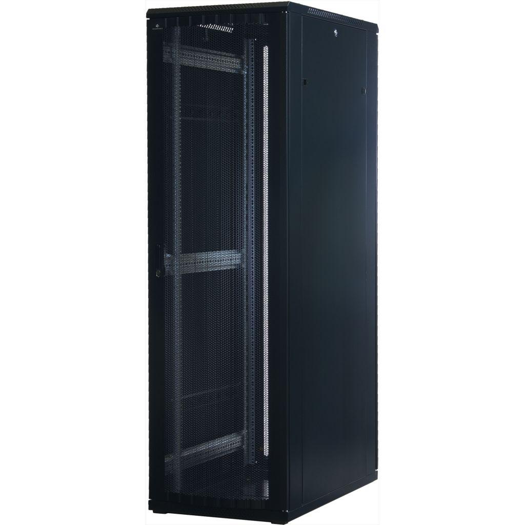 Rockstable 19 Zoll Serverschrank | Netzwerkschrank 42HE 600x1200x2000mm (BxTxH) | RS19-6242PP | perforierte Tür - RS19-6242PP - 4260714312127