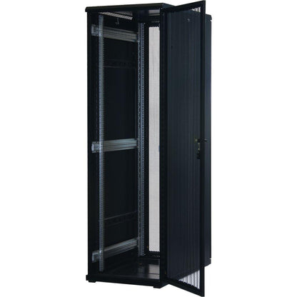 Rockstable 19 Zoll Serverschrank | Netzwerkschrank 42HE 600x1200x2000mm (BxTxH) | RS19-6242PP | perforierte Tür - RS19-6242PP - 4260714312127