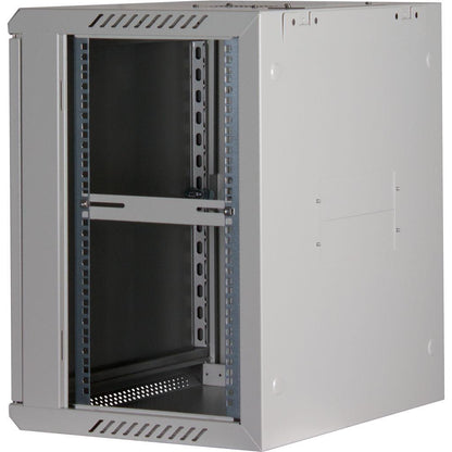 Rockstable 12HE Netzwerkschrank, Serverschrank - 19 Zoll Wandmontage - (BxTxH) 600x440x637mm mit Stahltür - Weiß - Abschließbar - Vormontiert - Traglast 60kg