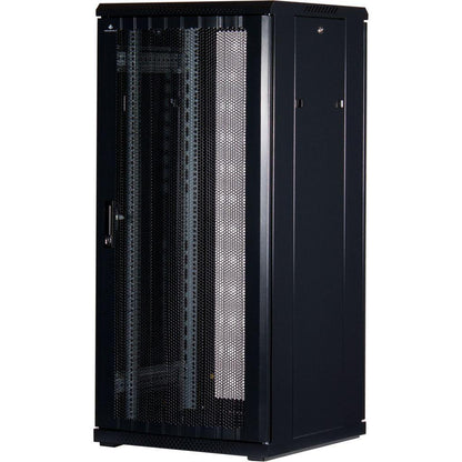 Rockstable 19 Zoll Serverschrank | Netzwerkschrank  27HE 600x600x1400mm (BxTxH) | RS19-6627PP | perforierte Tür