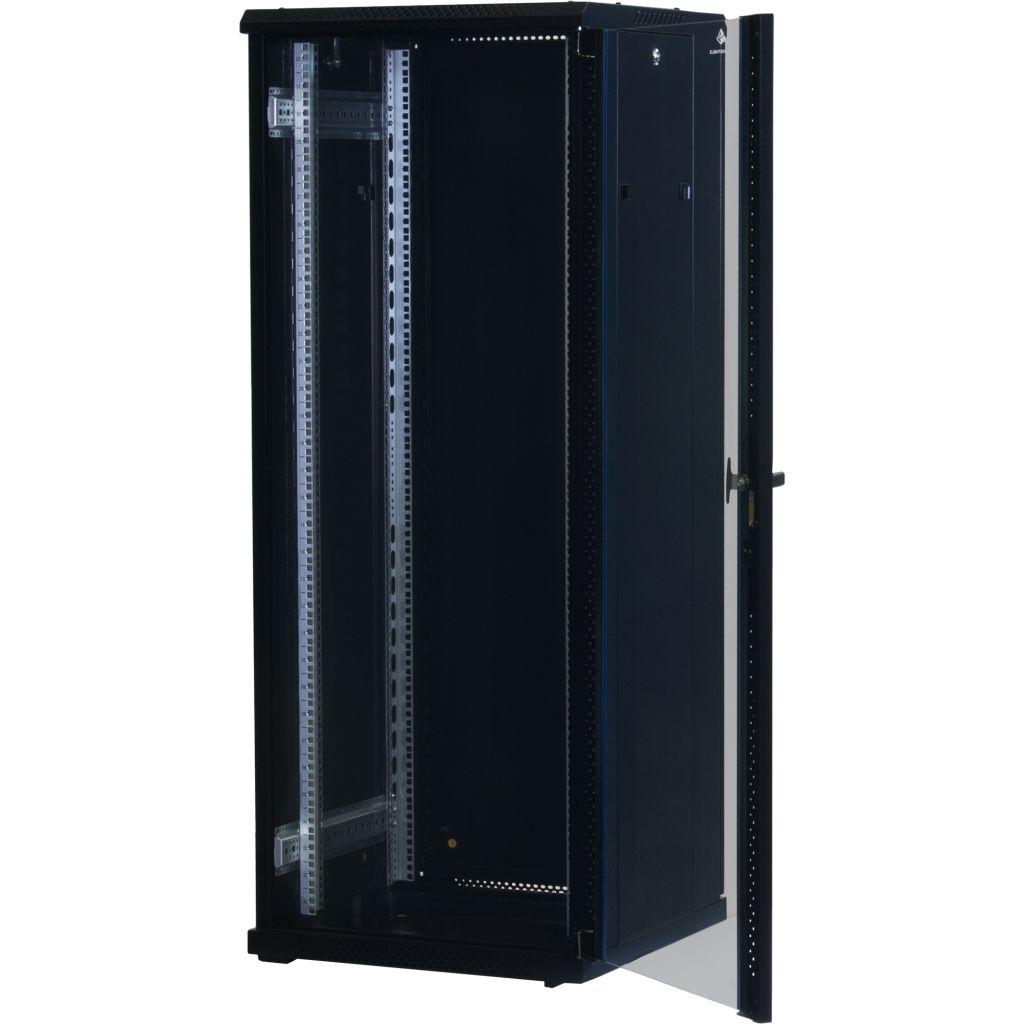 Rockstable 19 Zoll Serverschrank | Netzwerkschrank 32HE 600x600x1600mm (BxTxH) | RS19-6632 | Glastür - RS19-6632 - 4260714310499