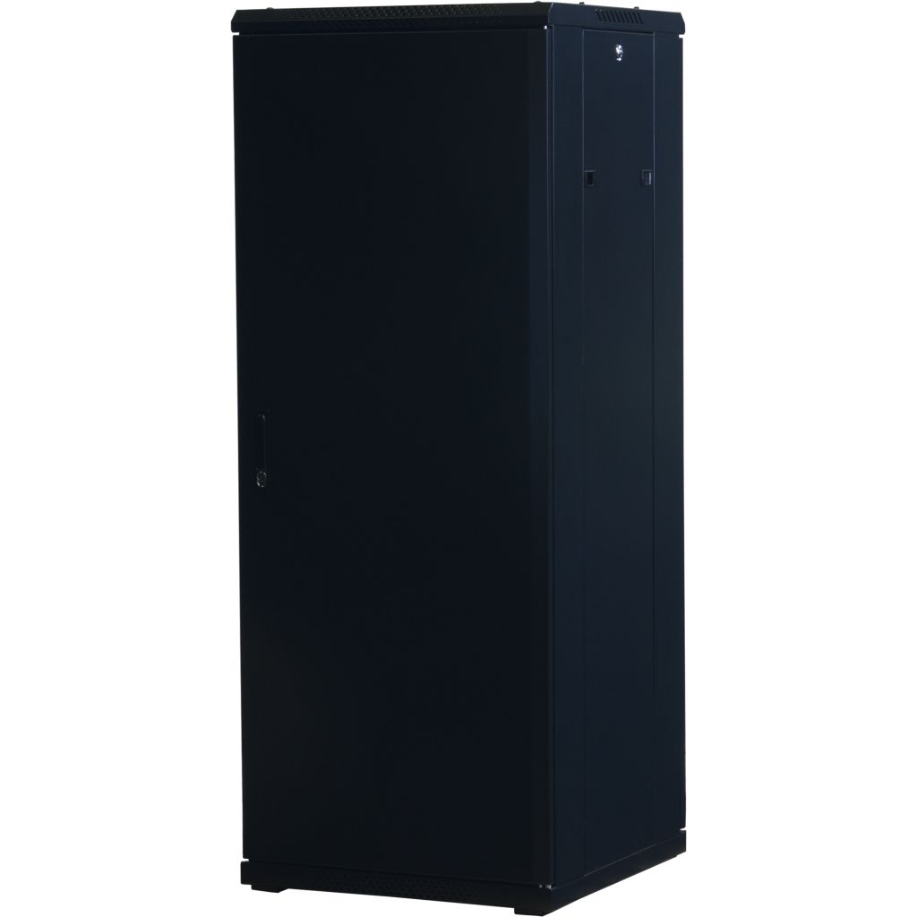 Rockstable 19 Zoll Serverschrank | Netzwerkschrank 32HE 600x600x1600mm (BxTxH) | RS19-6632 | Glastür - RS19-6632 - 4260714310499