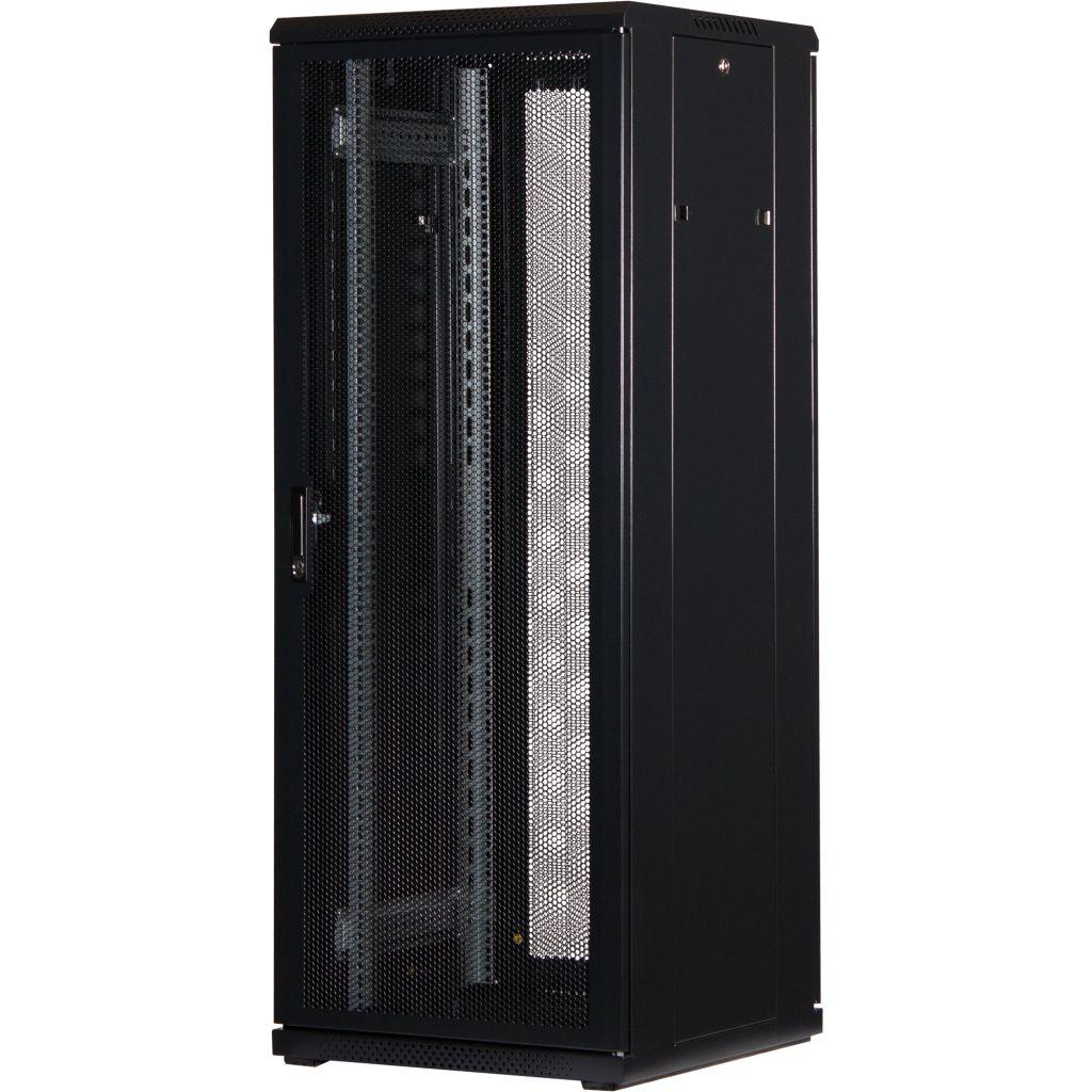 Rockstable 19 Zoll Serverschrank | Netzwerkschrank 32HE 600x600x1600mm (BxTxH) | RS19-6632PP | perforierte Tür - RS19-6632PP - 4260714310819