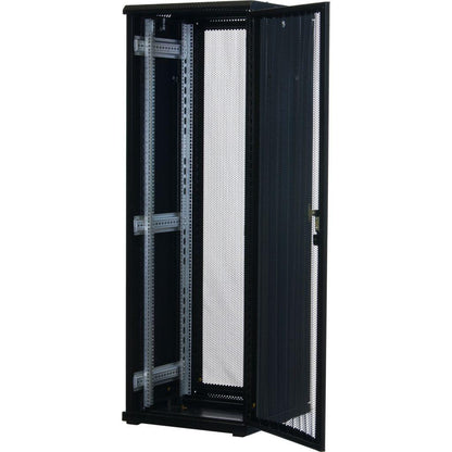 Rockstable 19 Zoll Serverschrank | Netzwerkschrank 37HE 600x600x1800mm (BxTxH) | RS19-6637PP | perforierte Tür - RS19-6637PP - 4260714310864