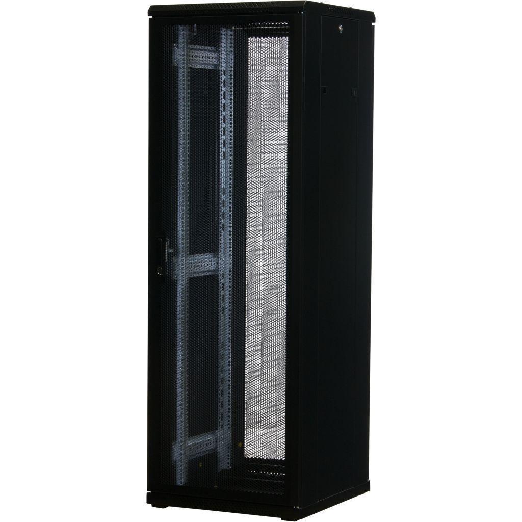 Rockstable 19 Zoll Serverschrank | Netzwerkschrank 37HE 600x600x1800mm (BxTxH) | RS19-6637PP | perforierte Tür - RS19-6637PP - 4260714310864