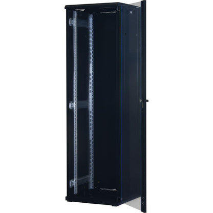 Rockstable 19 Zoll Serverschrank | Netzwerkschrank  42HE 600x600x2000mm (BxTxH) | RS19-6642 | Glastür