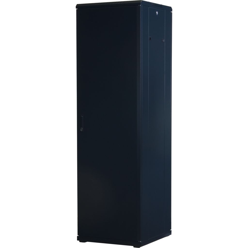 Rockstable 19 Zoll Serverschrank | Netzwerkschrank 42HE 600x600x2000mm (BxTxH) | RS19-6642 | Glastür - RS19-6642 - 4260714310574