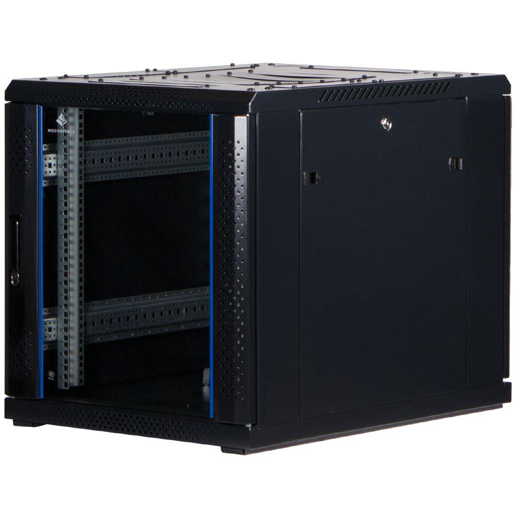 Rockstable 19 Zoll Serverschrank | Netzwerkschrank 12HE 600x800x637mm (BxTxH) | RS19-6812 | Glastür - RS19-6812 - 4260714310321