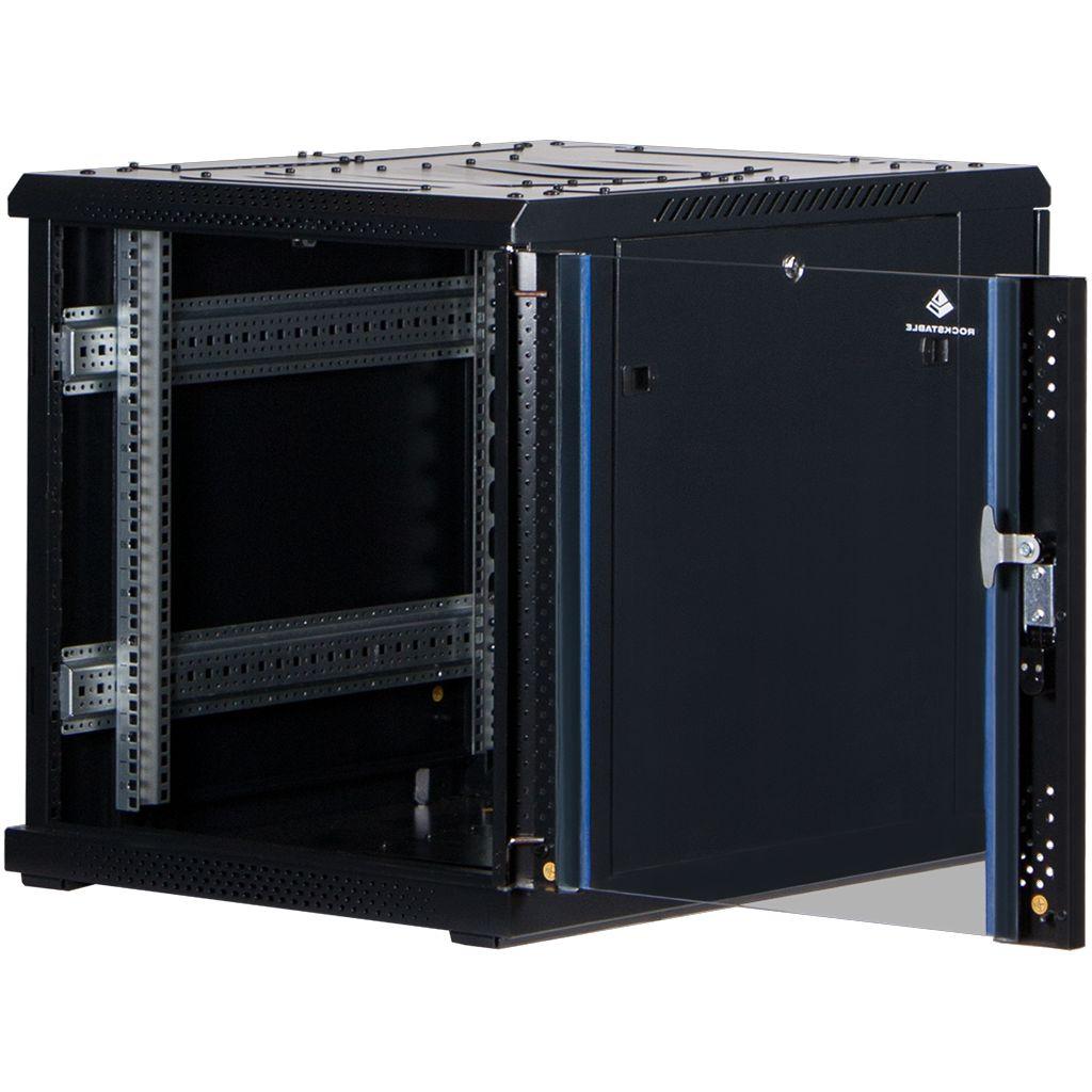 Rockstable 19 Zoll Serverschrank | Netzwerkschrank 12HE 600x800x637mm (BxTxH) | RS19-6812 | Glastür - RS19-6812 - 4260714310321