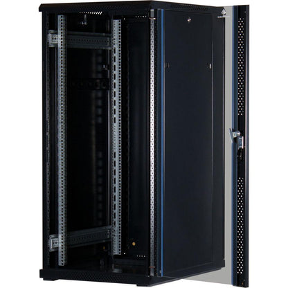 Rockstable 19 Zoll Serverschrank | Netzwerkschrank  27HE 600x800x1400mm (BxTxH) | RS19-6827 | Glastür