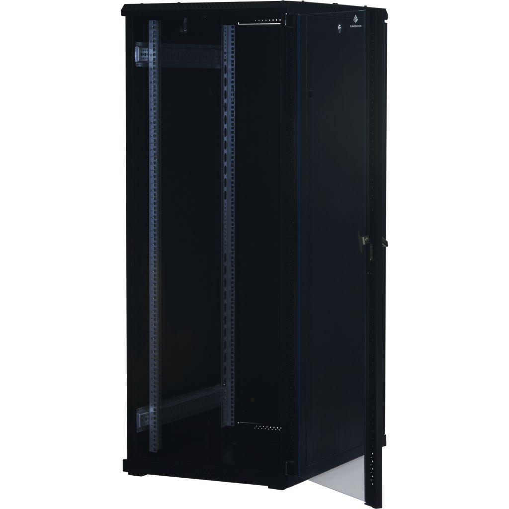 Rockstable 19 Zoll Serverschrank | Netzwerkschrank 32HE 600x800x1600mm (BxTxH) | RS19-6832 | Glastür - RS19-6832 - 4260714310505